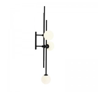 Sieninis šviestuvas HARMONY 3 BLACK